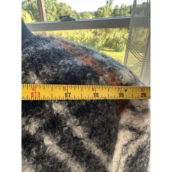 New Women Melloday Buffalo Plaid Faux Fur Double Breasted Coat Outerwear Jacket - Picture 7 of 8